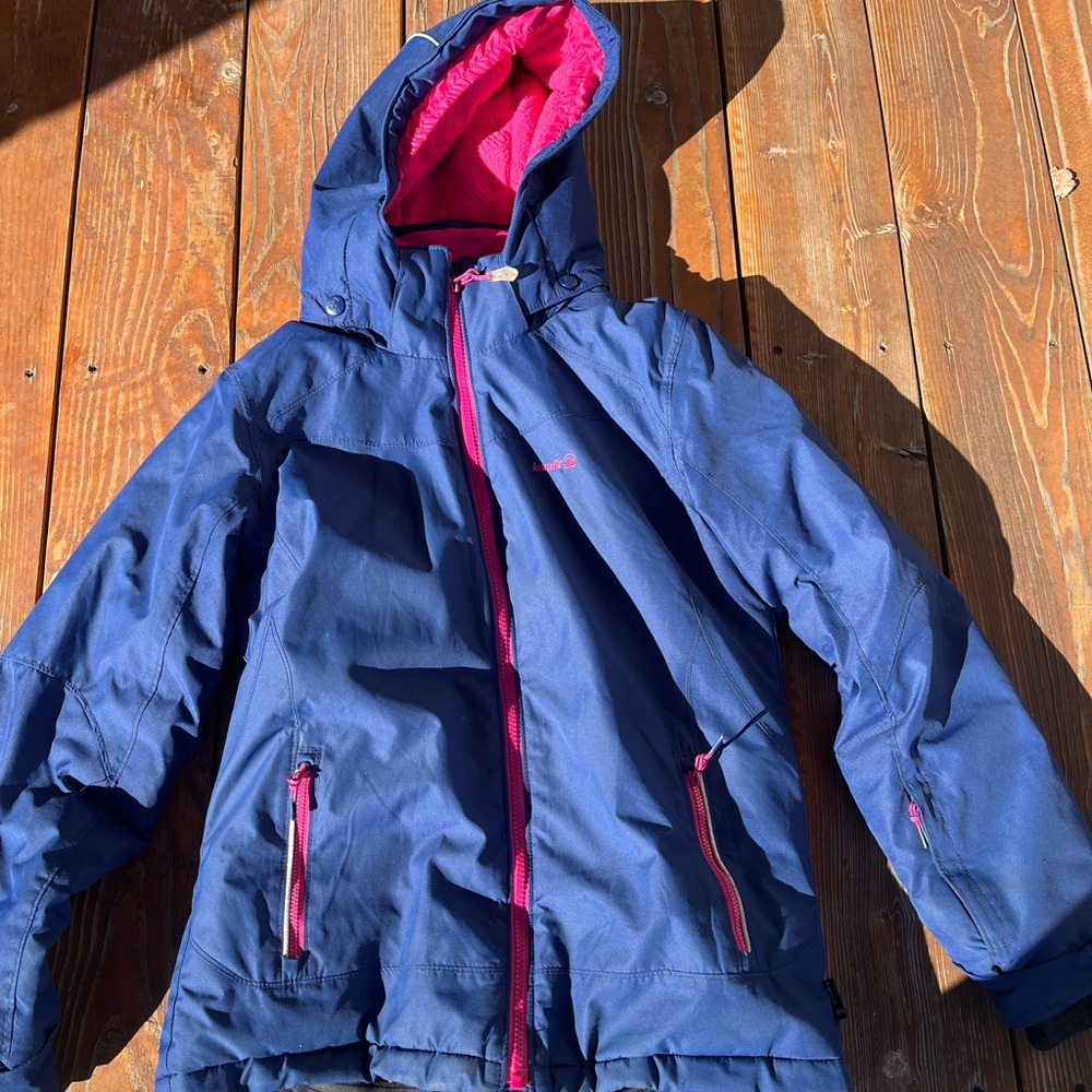 Girls Blue/Purple and Pink winter Jacket